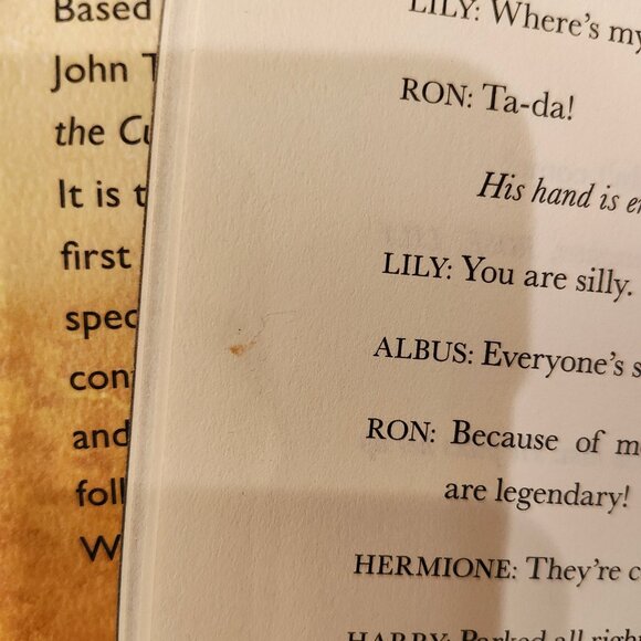 Harry Potter and the Cursed Child Parts 1 & 2, Rehearsal Script, Hardcover, Used - Picture 9 of 12